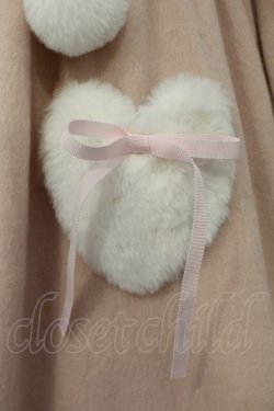 画像3: BABY,THE STARS SHINE BRIGHT / ゆらゆらいちごのうさみみコートワンピース  ピンク O-26-01-26-017-BA-CO-OW-OS