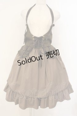 画像1: Amavel / 飛行船のAviatorホルターベルトフィッシュテールジャンパースカート F カーキグリーン O-26-01-26-020-CA-OP-OW-OS