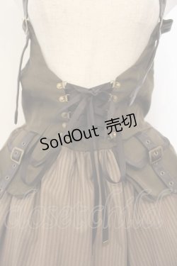 画像2: Amavel / 飛行船のAviatorホルターベルトフィッシュテールジャンパースカート F カーキグリーン O-26-01-26-020-CA-OP-OW-OS