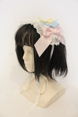 画像1: BABY,THE STARS SHINE BRIGHT / Le ruban d' ombre a trois couchesヘッドドレス  オフシロ O-26-01-26-003-BA-AC-OW-OS