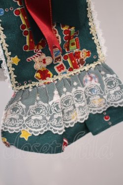 画像3: BABY,THE STARS SHINE BRIGHT / くみゃちゃんのDokiDoki Christmas Party柄エシャルプ  グリーン O-26-01-27-003-BA-ZA-IG-OS