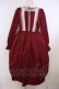 画像1: Melody BasKet / ヴィーナスエードワンピース  ワイン O-26-01-27-031-LO-OP-IG-OS (1)