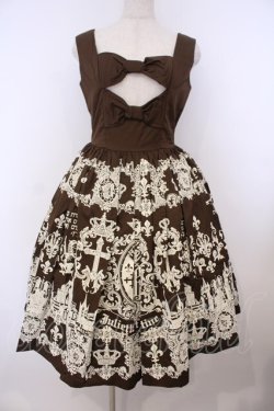 画像1: Juliette et Justine / アンプラント デュ ラ ジュネーズ ローブ　ジャンパースカート 1 ブラウン O-26-01-27-034-CL-OP-OW-OS