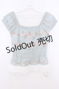 Juliette et Justine / La Piece du Petit Creature 〜ラ ピエース デュ プティ　クレアトゥール〜ブラウス 2 ブルーグリーン O-26-01-27-035-CL-TO-OW-OS