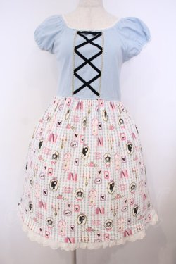 画像1: Shirley Temple / シンデレラptカットワンピース 160cm サックス O-26-01-27-040-ET-OP-OW-OS