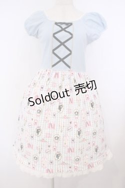 画像1: Shirley Temple / シンデレラptカットワンピース 160cm サックス O-26-01-27-040-ET-OP-OW-OS