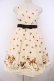 画像1: Emily Temple cute / バンビプリントリボンベルトノースリーブワンピース  アイボリー O-26-01-27-041-ET-OP-OW-OS (1)