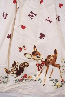 画像2: Emily Temple cute / バンビプリントリボンベルトノースリーブワンピース  アイボリー O-26-01-27-041-ET-OP-OW-OS