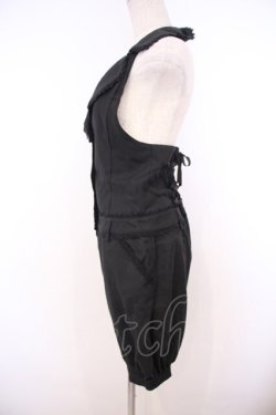 画像3: ALICE and the PIRATES / チェルシーショートサロペット  クロ O-26-01-27-043-PA-OP-OW-OS