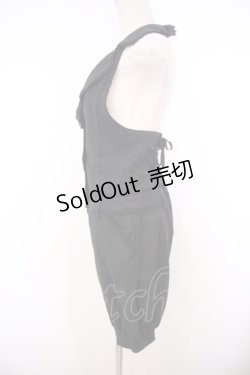 画像3: ALICE and the PIRATES / チェルシーショートサロペット  クロ O-26-01-27-043-PA-OP-OW-OS