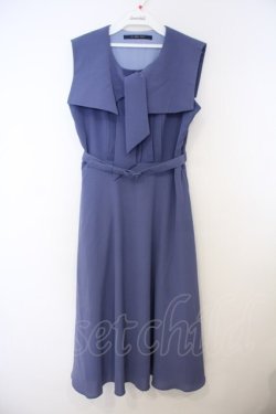 画像1: an another angelus / スクエアカラーボウタイワンピース F ブルー O-26-01-27-005-CA-OP-OW-OS