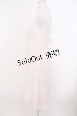 画像3: JESUS DIAMANTE / 薔薇ホルターワンピース 42 ピンク O-26-01-27-044-JE-OP-OW-OS