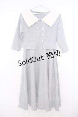 画像1: an another angelus / ビッグカラークレリックワンピース  グレー O-26-01-27-047-CA-OP-IG-OS