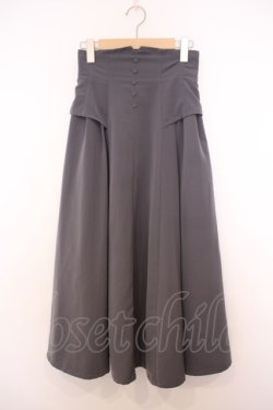 画像1: an another angelus / コルセット風サイドタックスカート  グレー O-26-01-27-048-CA-SK-IG-OS