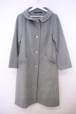 画像1: an another angelus / ローズプリント釦レトロカラーコート  グリーン O-26-01-27-049-CA-CO-IG-OS