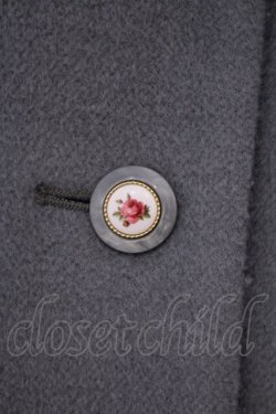 画像2: an another angelus / ローズプリント釦レトロカラーコート  グリーン O-26-01-27-049-CA-CO-IG-OS