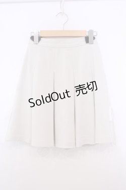 画像1: F i.n.t / レースライントラックスカート  オフホワイト O-26-01-27-050-CA-SK-IG-ZT562