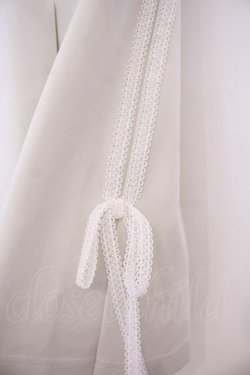 画像2: F i.n.t / レースライントラックスカート  オフホワイト O-26-01-27-050-CA-SK-IG-OS