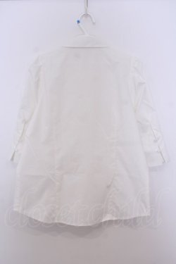 画像3: an another angelus / チュールリボンタイ5分袖シャツ【洗える】  シロ O-26-01-27-051-CA-BL-IG-OS