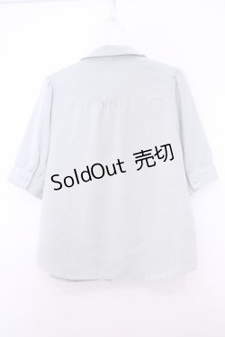 画像3: Fi.n.t / リボンタイ付きロゴ刺繍衿ブラウス  ライトグリーン O-26-01-27-052-CA-BL-IG-OS