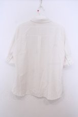 画像3: F i.n.t / リボンタイ付きスモールカラー5分袖シャツ  オフシロ O-26-01-27-053-CA-BL-IG-ZT604 (3)