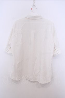 画像3: F i.n.t / リボンタイ付きスモールカラー5分袖シャツ  オフシロ O-26-01-27-053-CA-BL-IG-OS