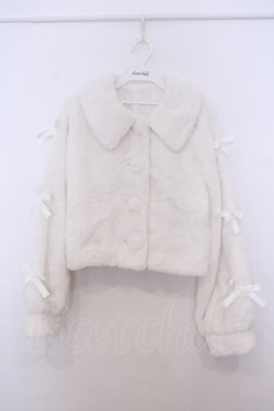 画像1: Honey Cinnamon / 2023 HAPPY BAGファーショートコート F シロ O-26-01-27-056-LO-CO-OW-OS