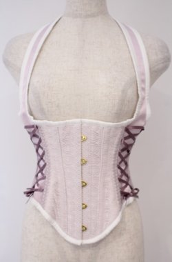 画像1: abilletage / セレクトリボンサイドレースアップチロルコルセット 3 ラベンダー×パープル O-26-01-27-1006-GO-TO-OW-OS