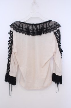 画像4: abilletage / レジェールカットソー  クリームブラック O-26-01-27-1001-GO-TO-OW-OS