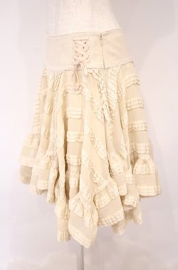 画像3: abilletage / イレギュラーヘムスカート  ベージュ O-26-01-27-1009-GO-SK-IG-OS