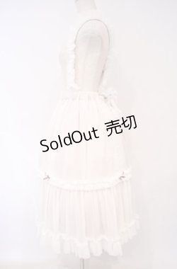 画像4: abilletage / チュールフリルストラップスカート  ホワイトピンク×パープルリボン O-26-01-27-1010-GO-SK-OW-OS