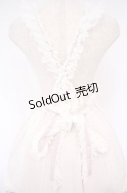 画像6: abilletage / チュールフリルストラップスカート  ホワイトピンク×パープルリボン O-26-01-27-1010-GO-SK-OW-OS