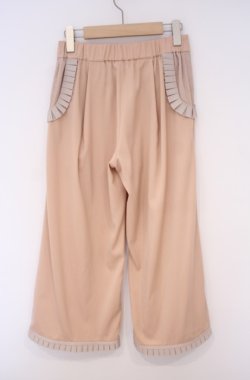 画像3: abilletage / フリルワイドパンツ  ベージュ O-26-01-27-1011-GO-PA-IG-OS