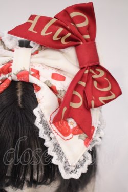画像2: To Alice / trawberryRabbitプリントリボンカチューシャ  オフシロ O-26-01-27-001-LO-AC-IG-OS