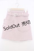 Honey Cinnamon / ハートバックル起毛スカート F ピンク O-26-01-27-062-LO-SK-OW-OS