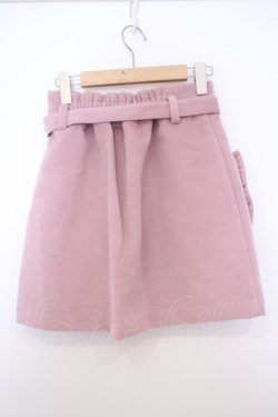 画像2: Honey Cinnamon / ハートバックル起毛スカート F ピンク O-26-01-27-062-LO-SK-OW-OS