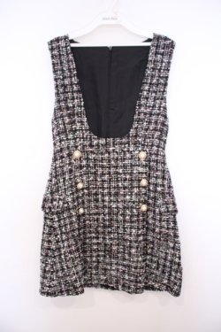 画像1: Rojita / ラメツイードジャンパースカート  クロ O-26-01-27-063-LO-OP-OW-OS