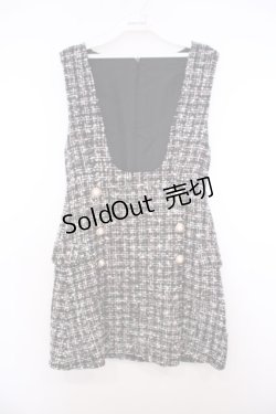 画像1: Rojita / ラメツイードジャンパースカート  クロ O-26-01-27-063-LO-OP-OW-OS