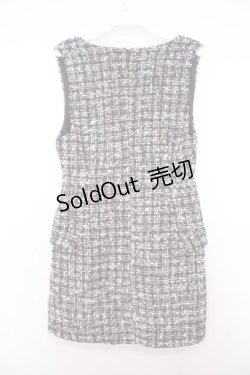 画像2: Rojita / ラメツイードジャンパースカート  クロ O-26-01-27-063-LO-OP-OW-OS