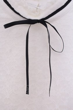 画像2: Ank Rouge / ハイネックレーストップス M シロ O-26-01-27-075-CA-TO-OW-OS