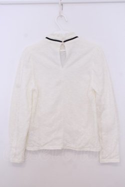 画像3: Ank Rouge / ハイネックレーストップス M シロ O-26-01-27-075-CA-TO-OW-OS