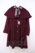 axes femme / フードケープフェミニンコート M ワイン O-26-01-27-076-AX-CO-OW-OS