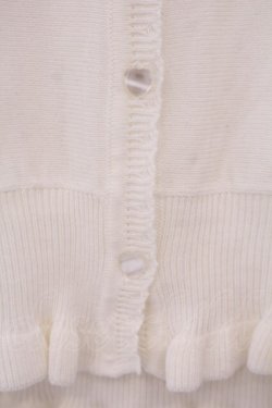 画像2: Secret Honey / フリルニットカーディガン  アイボリー O-26-01-27-077-CA-TO-OW-OS