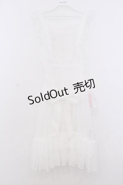 画像1: Chalmiere / ドットチュールエプロン  シロ O-26-01-27-080-0-OP-IG-OS