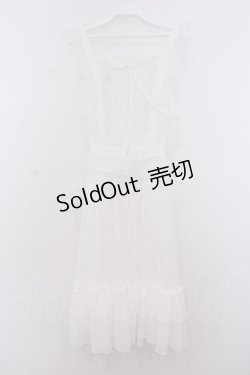 画像4: Chalmiere / ドットチュールエプロン  シロ O-26-01-27-080-0-OP-IG-OS