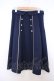画像1: F i.n.t / ダブル釦配色タックスカート F ネイビー O-26-01-27-010-CA-SK-OW-OS (1)