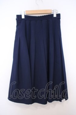 画像2: F i.n.t / ダブル釦配色タックスカート F ネイビー O-26-01-27-010-CA-SK-OW-OS
