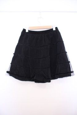 画像3: Jane Marple / チュール重ね別珍スカート M クロ O-26-01-27-086-JM-SK-OW-OS