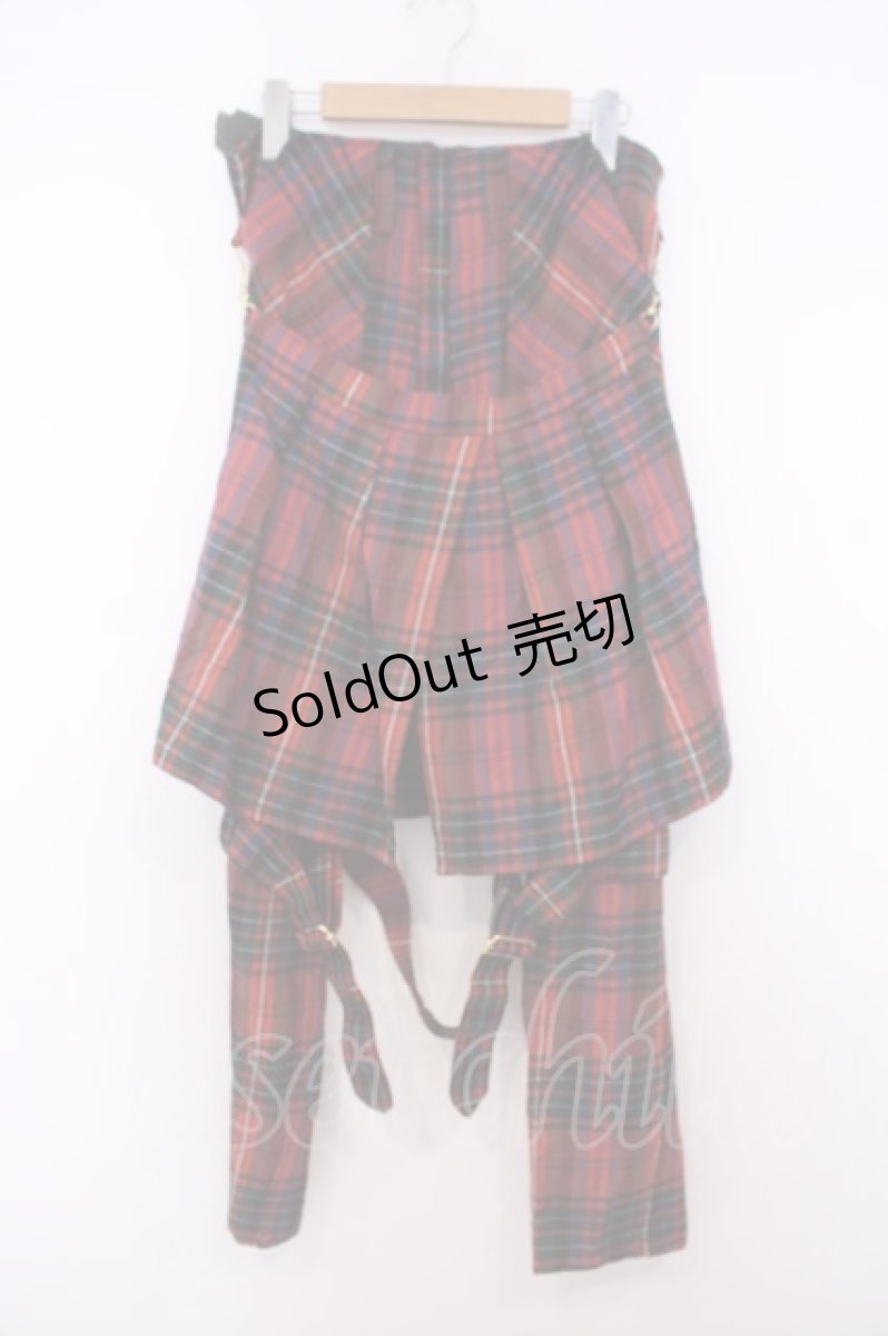 画像1: SEXY DYNAMITE LONDON / ボンテージパンツ S レッドチェック O-26-01-27-091-PU-PA-IG-OS (1)