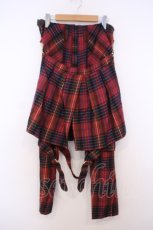 画像1: SEXY DYNAMITE LONDON / ボンテージパンツ S レッドチェック O-26-01-27-091-PU-PA-IG-OS (1)